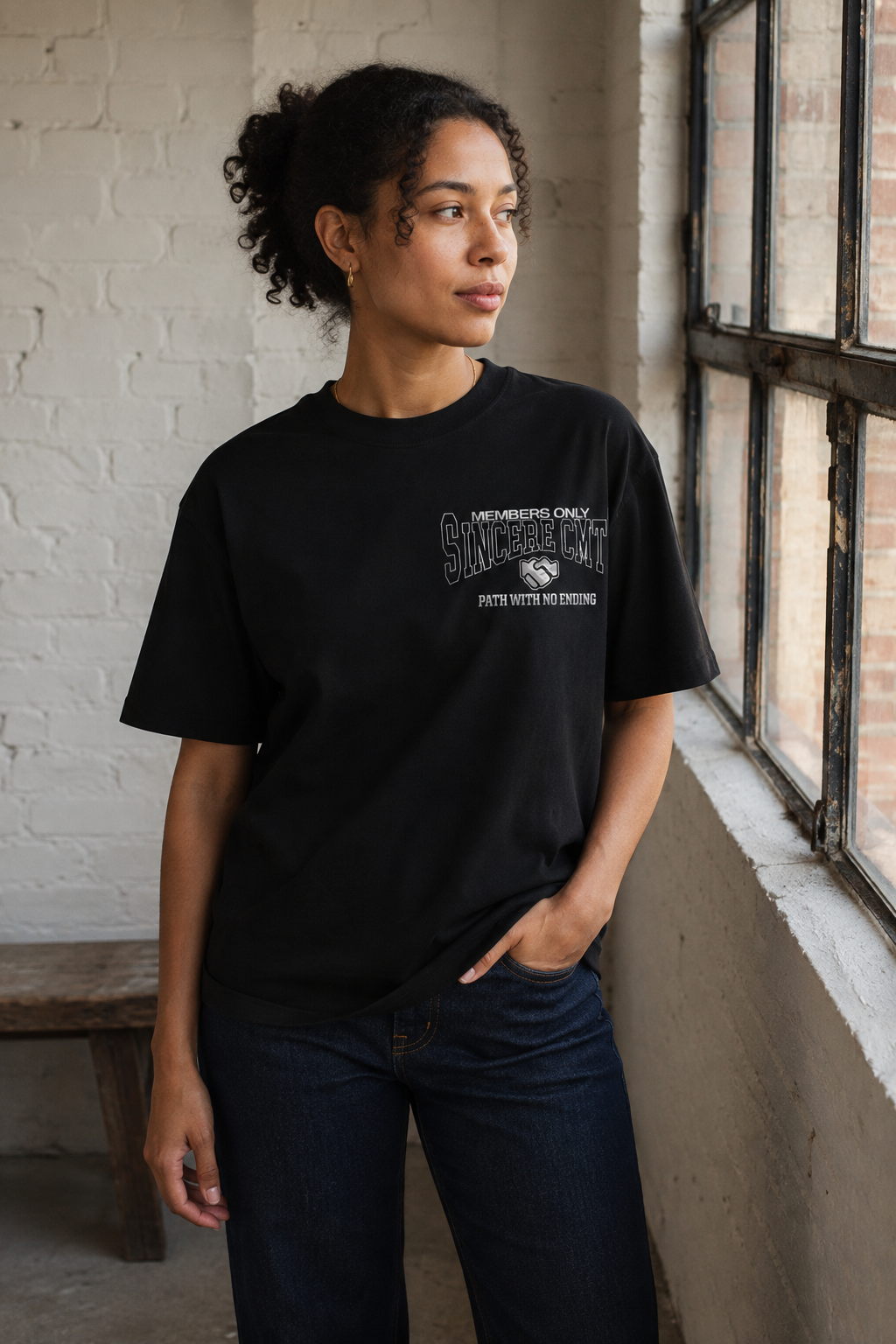 Sincere CMTY AI editorial styling concept — members location v2