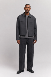 Form Overshirt in Graphite — model view