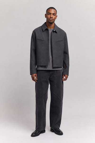Form Overshirt in Graphite — model view