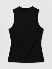 Line High-Neck Tank — back garment view