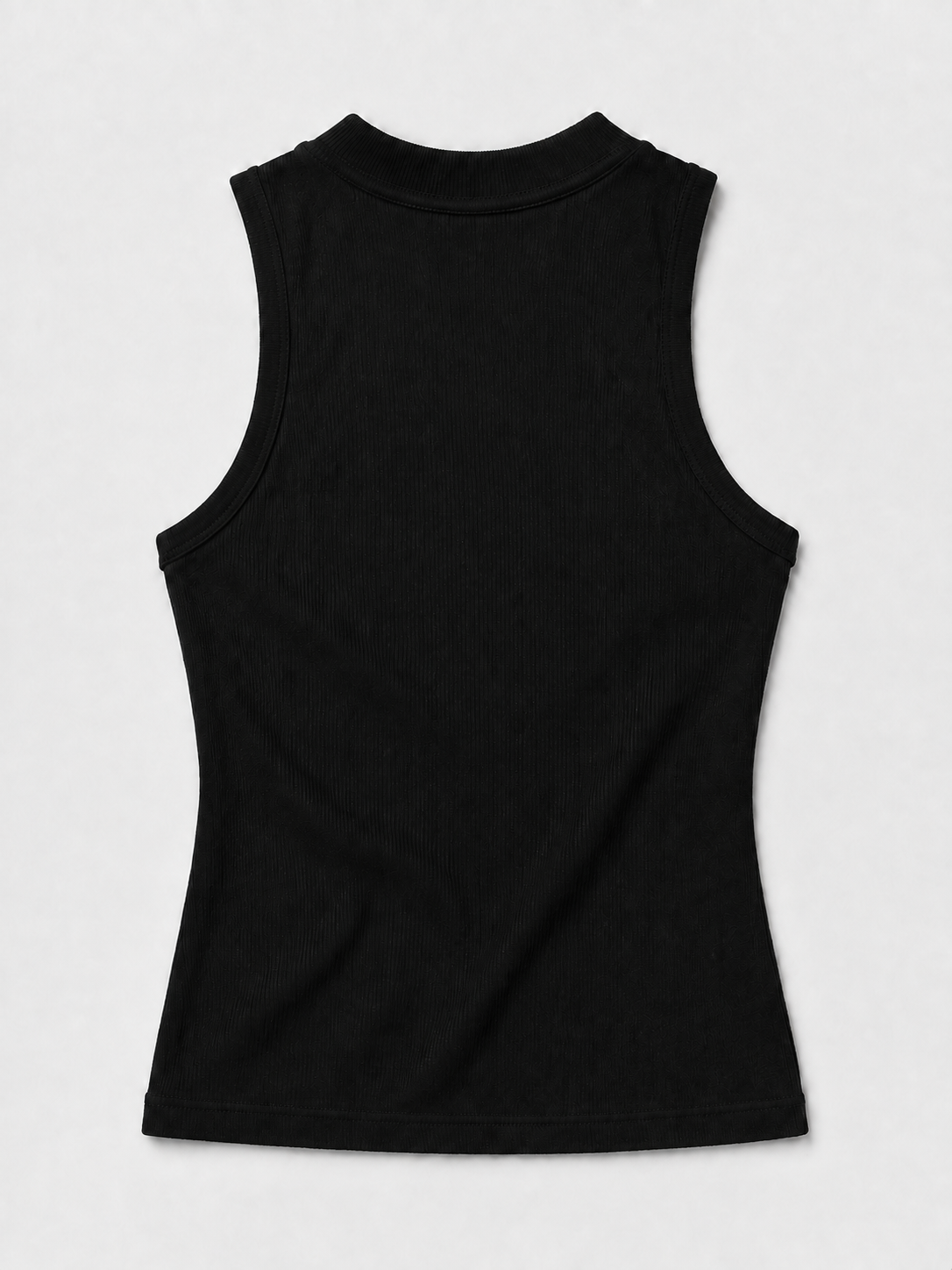 Line High-Neck Tank — back garment view