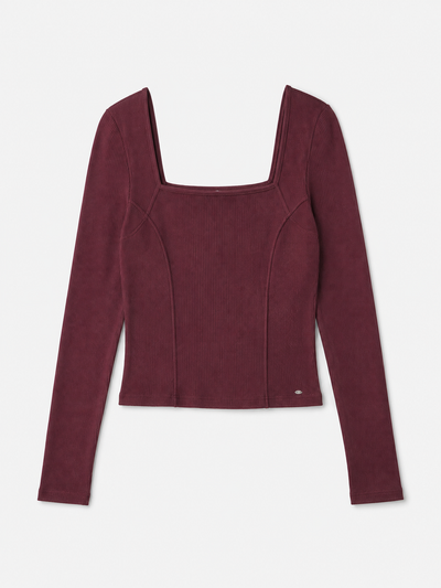 Contour Square-Neck Top — front garment view