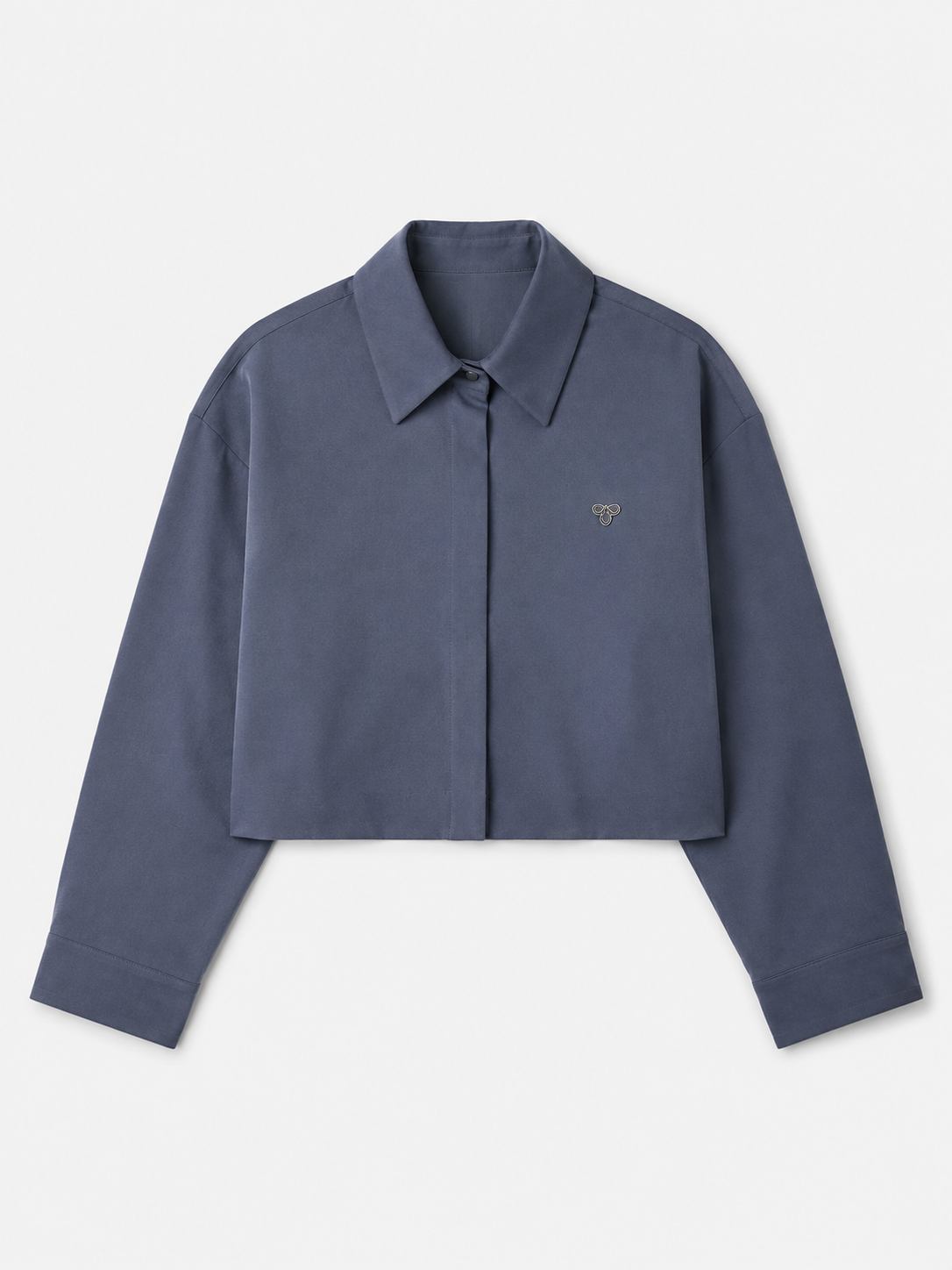 Frame Cropped Overshirt — front garment view