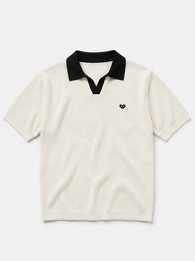 Interval Knit Polo — front garment view