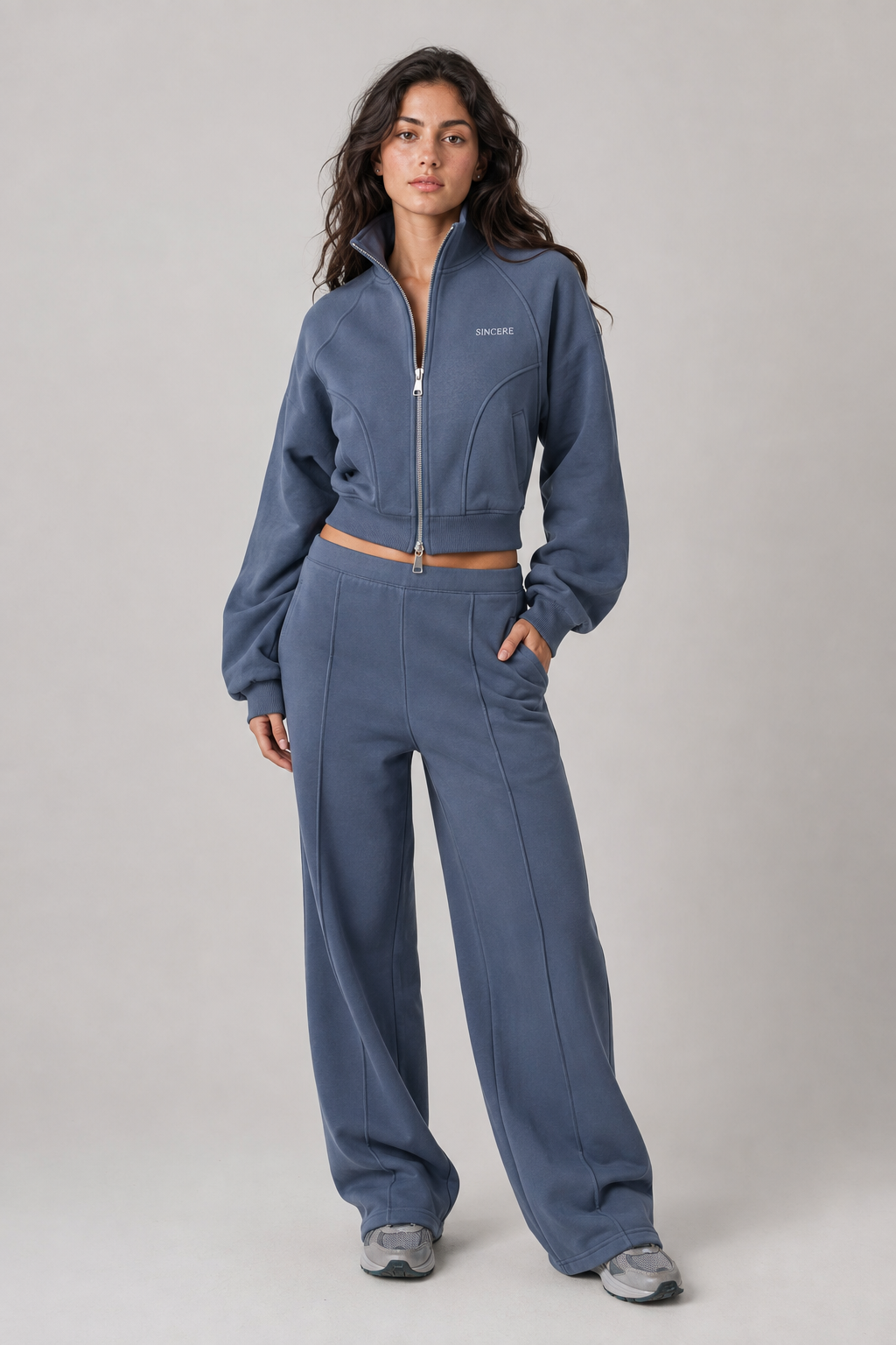 Contour Wide-Leg Sweatpant — original women’s studio outfit concept